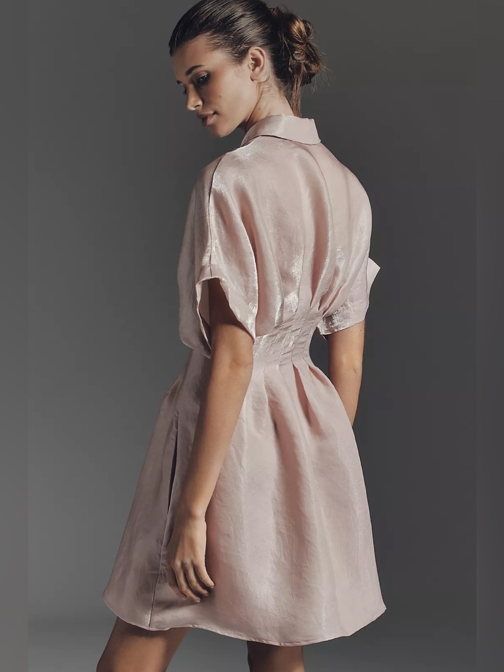 Anthropologie Tobie Organza Mini Shirtdress by Exquise - Picture 3 of 11